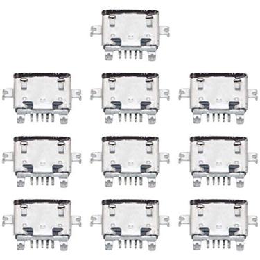 Imagem de LIYONG Peças sobressalentes de reposição 10 peças conector de porta de carregamento para Motorola Moto X Play XT1562 XT1561 XT1563 peças de reparo