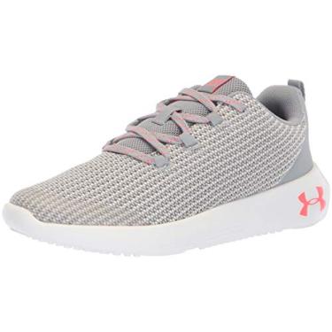 Imagem de Under Armour Tênis unissex infantil Ripple, Cinza/branco, 19