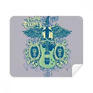 Imagem de Pano de limpeza com estampa de instrumentos musicais Jazz, 2 peças, tecido de camurça