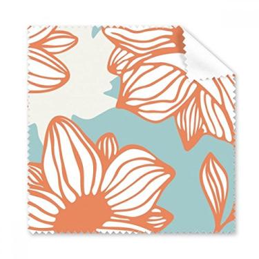 Imagem de Pano de limpeza de plantas laranja azul pano de limpeza de tela de telefone limpador de óculos 5 peças