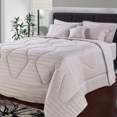 Imagem de Edredom 300 Fios 100% Algodão Premium Casal Adamascado 220x200 - BF Colchões