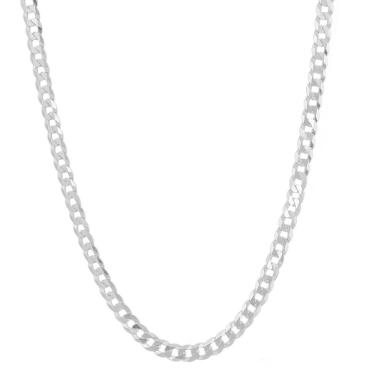 Imagem de Cordão Corrente Masculina Grumet 5mm 60cm De Prata 925