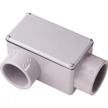 Imagem de Condulete Fixo "LR" 4" com tampa / com rosca NPT / com pintura eletrostática a pó Tramontina