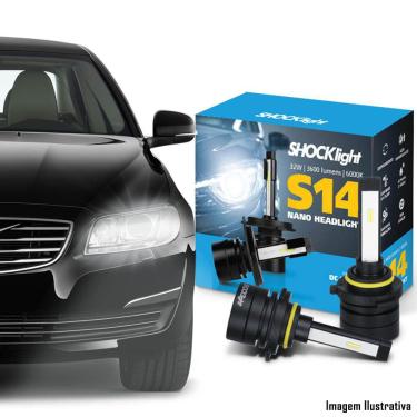 Imagem de Kit Super LED NANO 6000K HB3/HB4 S14 Shock Light 3600 Lumens