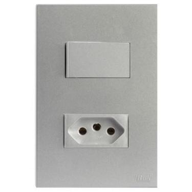 Imagem de Kit Interruptor + Tomada 20A 4X2 Brs12240-8Pr