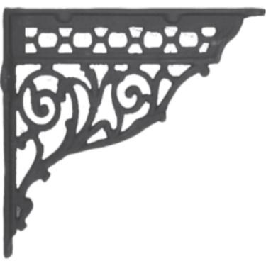 Imagem de Cantoneira Mão Francesa Nº02 Ferro Fundido 28x35cm