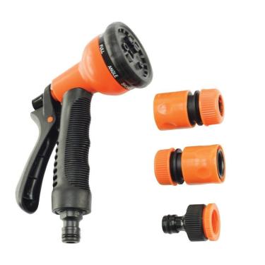 Imagem de Kit Hidropistola com 8 Funções + Acessórios Force Line