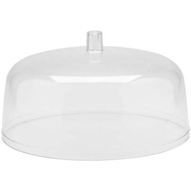 Imagem de Cúpula Para Prato De Bolo Natural Tampa De Acrílico Cúpula De 30cm Ou