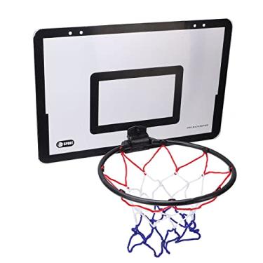Imagem de Conjunto de cesta de basquete mini, cesta de basquete dobrável montada na parede da porta pendurada jogo de basquete interno para amante de basquete crianças adultos quarto ou escritório