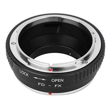Imagem de S erounder Anel adaptador de lente, FD-FX liga de alumínio adaptador de lente anel de montagem de câmera, para lentes FD para câmera Fuji FX Mount Mirrorless