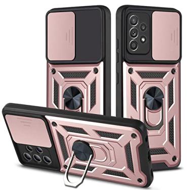 Imagem de Anel de armadura suporte para capa de telefone para Xiaomi 9A 9C 10X 8 9 10 11 11T 10S 9T 9S Prime Poco X3 NFC Pro Max 4G 5G Cover, Rose Gold, Para RM Note 9 Pro Max