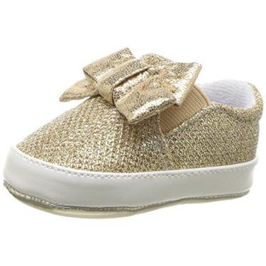 Imagem de Nine West Sapato infantil para berço Odettacrib, Malha metálica dourada, 1 Infant