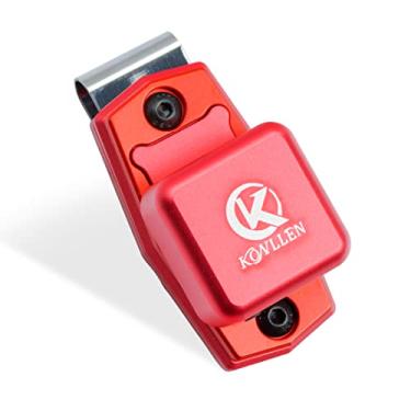 Imagem de KONLLEN Suporte magnético de giz de liga de alumínio para acessórios de bilhar de bilhar de bilhar (vermelho)