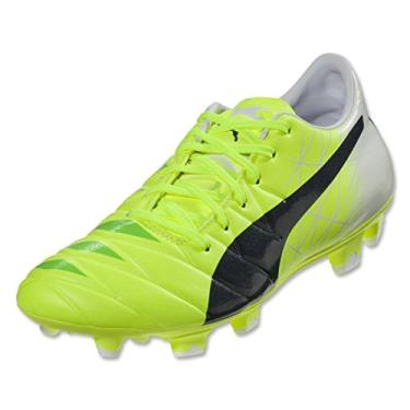Imagem de Puma Mens evoACCURACY 2 FG Firm Ground Soccer Cleats 8 US, Flourescent Yellow