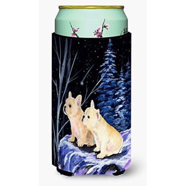 Imagem de Caroline's Treasures SS8395TBC Starry Night French Bulldog Tall Boy Beverage Isolador isolante para bebidas, para meninos altos, multicolorido