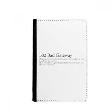 Imagem de Programmer 502 Bad Gateway Passaporte Notecase Burse Carteira Capa Cartão Bolsa, Multicolor