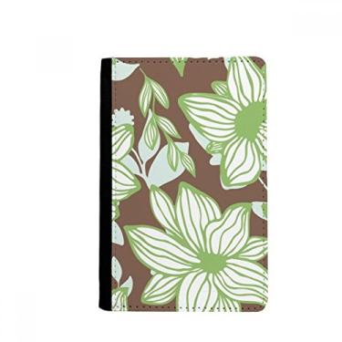 Imagem de Porta-passaporte com tinta verde e marrom para flores, capa para cartão, Multicolorido.