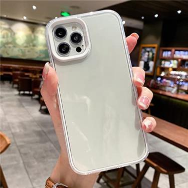 Imagem de Capa de celular transparente Candy Soft para iPhone 13 Pro Max 12 Mini 11 XS XR X 8 7 Plus SE 2022 Capa, branca, para iPhone SE 3 2022