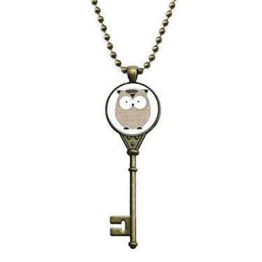 Imagem de DIYthinker Corrente decorada com pingente de coruja gordinha estilo simples