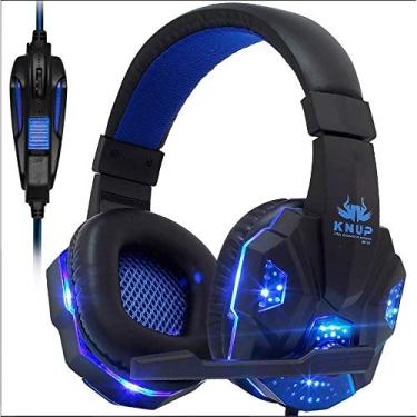 Imagem de Fone Gamer KNUP KP-397 + Adaptador ps4 xbox Headset Gamer Pc