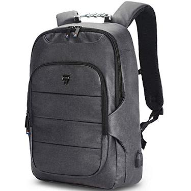 Imagem de Mochila de ombro Mochila multifuncional Bolsa de viagem para computador Mochila impermeável, painel traseiro respirável 3D, confortável e leve