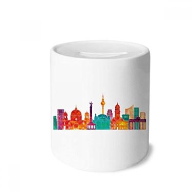 Imagem de DIYthinker Conjunto de marco alemão famoso caixa de dinheiro caixa de cerâmica porta-moedas presente de cofrinho