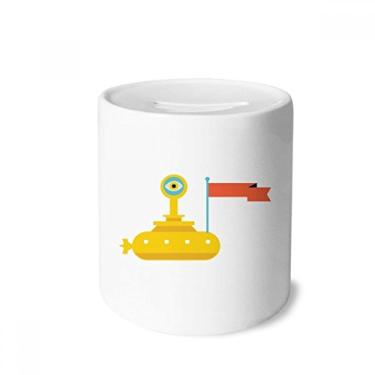 Imagem de DIYthinker Caixa de dinheiro de cerâmica para nave espacial universo e alienígena presente de cofrinho