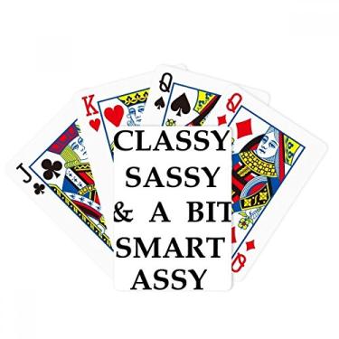 Imagem de Classy Sassy Bit Smart Assy Design Poker Baralho de Mesa Presente