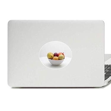 Imagem de Adesivo de notebook com foto de frutas temperadas frescas com emblema de vinil para laptop