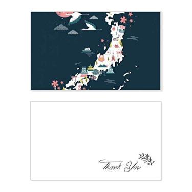 Imagem de Mapa especial tradicional japonês, cartão de agradecimento, aniversário, saudações, casamento, agradecimento
