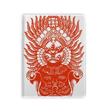 Imagem de Diário de capa macia para caderno Gongtongguan vermelho da Peking Opera