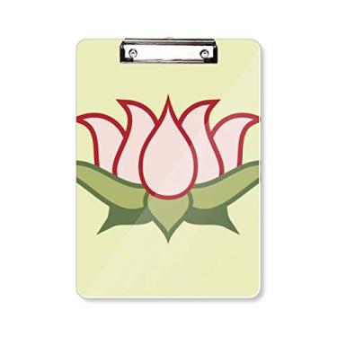 Imagem de Lotus Buddhism China padrão prancheta pasta, bloco de escrita placa de apoio A4