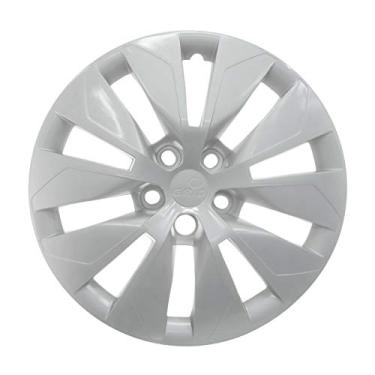 Imagem de Calota Aro Grid 14 Vw Fox 12 Prata 5 Furos Fixacao Parafuso Grid 049Cbptau.