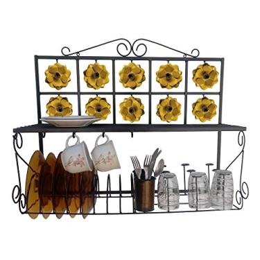 Imagem de Escorredor de Pratos Paneleiro Decorativo Artesanal Grande para Cozinha