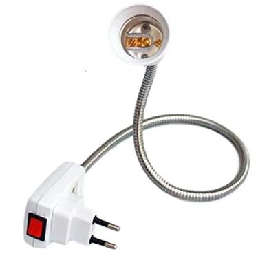 Imagem de Bestfer Soquete Articulado Lâmpada E27 40cm Branco PBT Edison Screw