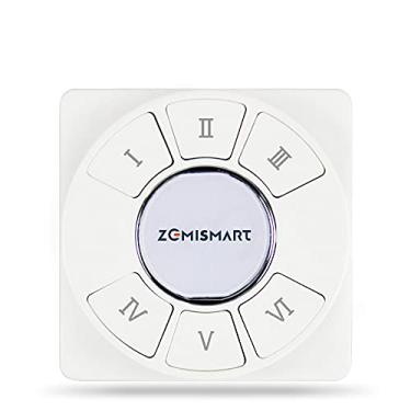 Imagem de zemismart 6 Gang Tuya Zigbee Interruptor de Cena Sem Fio, Controle Remoto Interruptor Inteligente de 18 Cena Botão de controle Automação Alexa Interruptor de luz,Tuya Zigbee Hub necessário (1-pack)