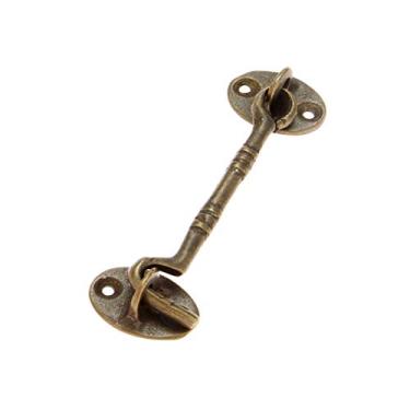 Imagem de 11cm Antique Bronze Vento Brace Gancho De Cabine Para Janela Janela De Porta Da Janela Catch Catch Eye Bolt Hasp YYDFPIIA (Color : Antique Bronze)