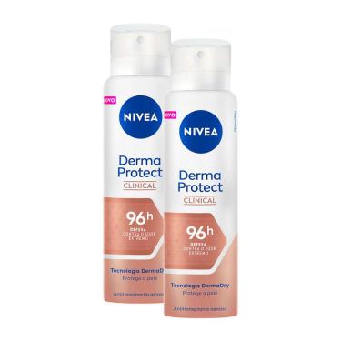 Imagem de Kit 2 Desodorante Nivea Derma Protect Clinical Antitranspirante Aerossol 150ml