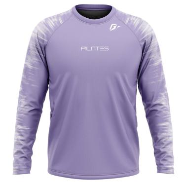 Imagem de Camiseta Manga Longa Unissex Pilates Tecnodots Roxo-Masculino