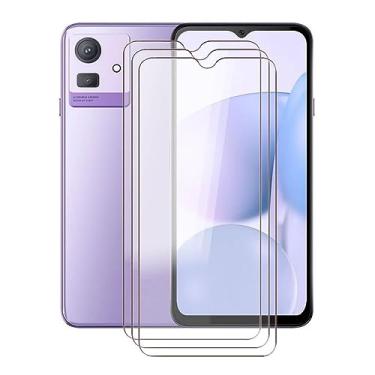 Imagem de HGJTF [Pacote com 3] Película protetora de vidro temperado para Cubot Note 50, alta transparência [dureza 9H] [sem bolhas] Película protetora de vidro temperado para Cubot Note 50 (16,56 polegadas)