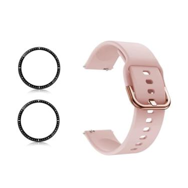 Imagem de Kit Amazfit GTR 3/3 PRO / 2 / 2e (Pulseira) + (Película) Proteção Tela Smartwatch 3D (Rosa)