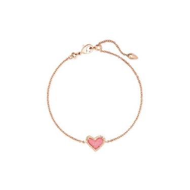 Imagem de Pulseira de corrente Kendra Scott Ari Heart Link para mulheres, joias modernas One Size