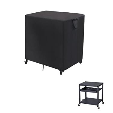 Imagem de Jungda Capa de carrinho de preparação ao ar livre para forno de pizza Nuuk - capa de mesa impermeável para churrasqueira de pátio - 81 x 66 x 83 cm