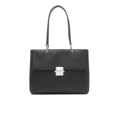 Imagem de Calvin Klein Bolsa com aba de compartimento triplo cravo, Preto/prata, One Size