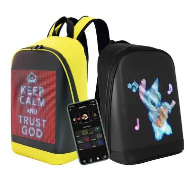 Imagem de Mochila Loy S c/ LED Letreiro Publicidade Hd 64x64