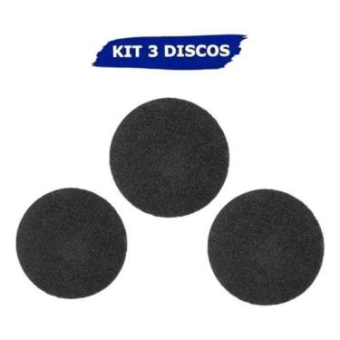 Imagem de 3 disco preto para enceradeira remover 440mm 3m scotch-brite