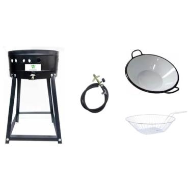 Imagem de ITAJOBI.ELETRO, Fritador à Gás Alta Pressão + Tacho 16 + Cesto