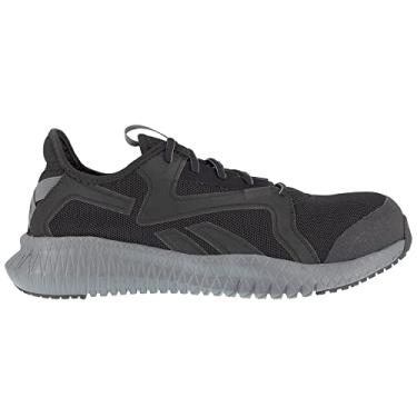 Imagem de Reebok Tênis de trabalho masculino Flexagon 3.0 Safety Toe Athletic Work, Preto/cinza, 42