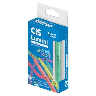Imagem de Marca Texto CIS Lumini Trend Colors Oceano Caixa com 12 unidades