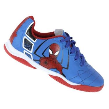 Imagem de Chuteira Infantil Futsal Dray Marvel Azul 32